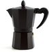 Quid Italiaanse Koffiepot Zwart Metaal Bakeliet - 9 bekers