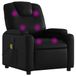vidaXL - Fauteuil de massage - réglable - similicuir - Noir