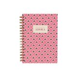 UO Notitieboek, A5, het perfecte moment, hardcover, 200 pagina's, gestippelde lijnen, spiraalbinding (15 x 22 cm), roze