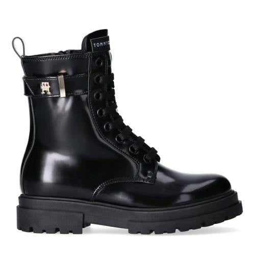 Tommy Hilfiger veterboots zwart