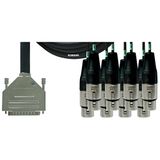 Cordial Intro Multicore D-Sub/XLRf 8-voudig, Rean stekker, 1,5m