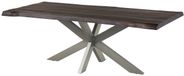 MASSIVMOEBEL24.DE FREEFORM eettafel gris laqué bois de manguier massif 220x100x77 cm