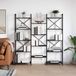 vidaXL Boekenplank 156 x 25 x 167 cm Bewerkt hout Zwart Eiken