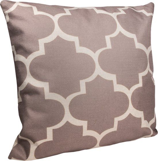 QUVIO Sierkussen retro - Gevuld - Polyester - 45 x 45 cm
