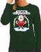 Bellatio Decorations Foute Kersttrui / sweater - Im broke enjoy your fits spoiled kiddies - Kerst is duur - groen - dames - kerstkleding / kerst outfit L