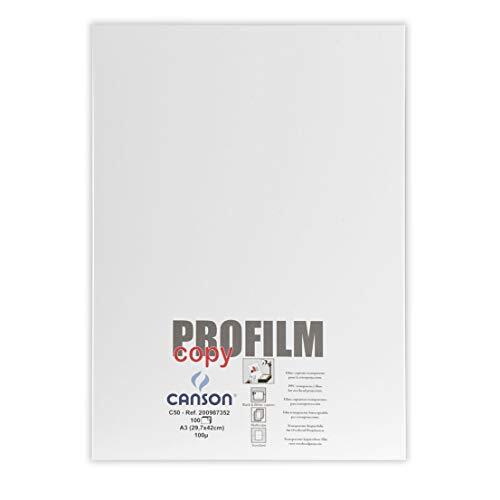 Canson Canson Profilm Copy C50, A3, 100 vellen, 0,1 mm, transparant