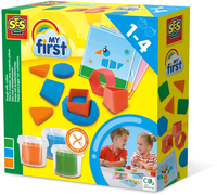 SES Creative My First - Klei met uitsteekvormen - 9 stuks - 3 kleuren - 1+ jaar