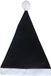 Bellatio Decorations Budget-line kerstmuts - zwart - voor volwassenen - polyester