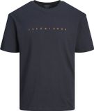 Jack & Jones Plus Size Heren T-shirt JJESTAR Navy - Maat 7XL