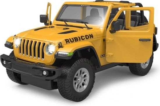 Rastar RC Jeep Wrangler JL - 1:14 - Geel - 2.4 GHz - 12 km/h - 405178