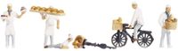 Figurines de cuisson, modèles variés, échelle HO, 1 pièce, plastique