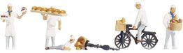 Figurines de cuisson, modèles variés, échelle HO, 1 pièce, plastique