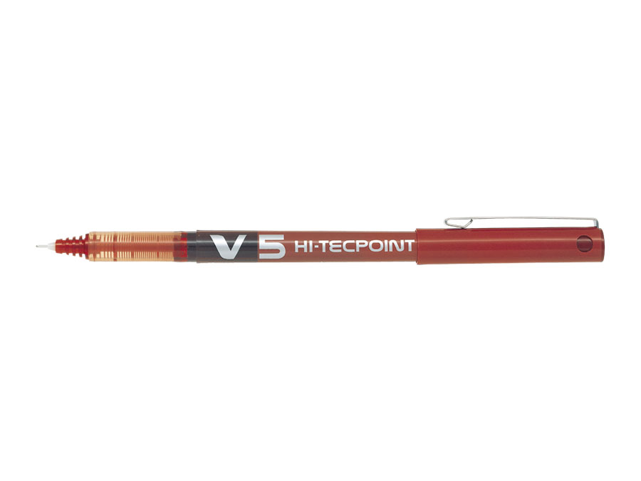 Pilot Hi-Tecpoint V5 Rollerball Pen Red