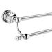 Wincase Zilver Enkele Handdoekhouder Zinklegering Badkamer Accessoires Wandbouw Met Crystal Base Chroom Afwerking, Legering, Zilver, Dubbele Towel Bar