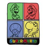 Franco Collectibles Super Mario-beddengoed, superzachte microvezel sprei, 117 x 152 cm, (officieel gelicentieerd product)