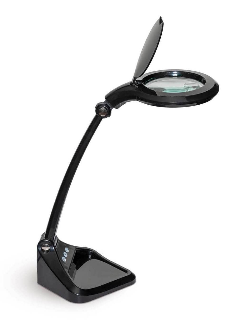MAULiris LED loeplamp met voet dimbaar zwart - 8261290