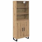 vidaXL Highboard Artisan Eiken 69,5 x 34 x 180 cm