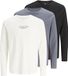 JACK&JONES JPRBLALUCAS LS TEE 3PK MP Heren T-shirt