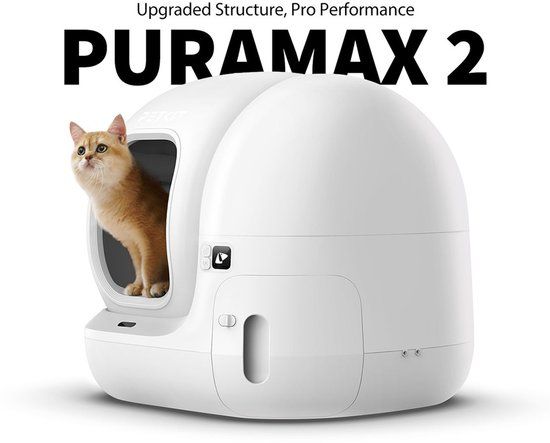 PETKIT Purobot Max Pro 2 with Camera Self-Cleaning Cat Litter Box - White