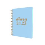 Collins Scandi E-PW51M.57-2425 dagplanner voor studenten en docenten, op gerecycled papier, A5, augustus 2024-2425, blauw