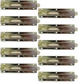 Alberts 835651 deurgrendel | met knopgreep, zonder lus | elektrolytisch geel verzinkt | 150 x 40 mm | Set van 10