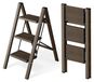 OEM Aluminium 3-delige vouwladder, 150 kg draagvermogen, antislip, donkerbruin