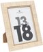 Atmosphera Fotolijstje Bali - voor 13 x 18 cm foto - beige - mdf/glas - ornament frame 17.5 x 22.5 cm - staand/hangend