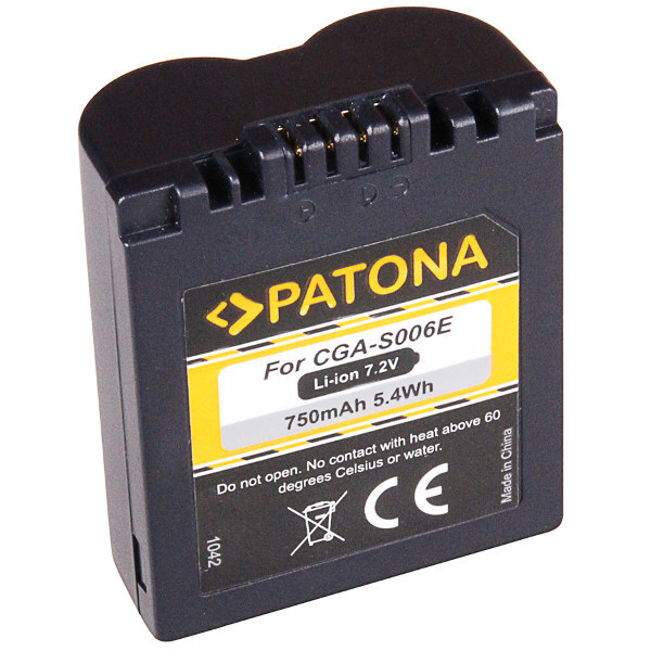 Patona Panasonic CGA-S006E / CGR-S006E accu