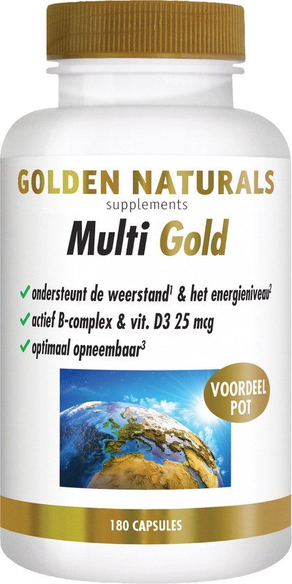 Golden Naturals Multi Gold - 180 vegetarische capsules