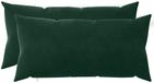 vidaXL - Kussensloop - 2 stuks - Heerlen - Donkergroen - 40 x 80 cm - Katoensatijn