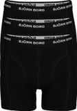 Björn Borg Essential Boxershorts (3-pack) - Heren - Zwart - Katoen Stretch