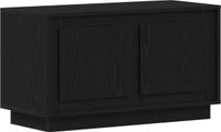 vidaXL TV-kast 80 x 35 x 45 cm zwart eiken bewerkt hout