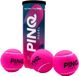 PINQ Tube de balles de padel avec 3 balles - Rose