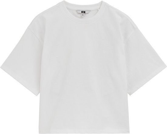 WE Fashion Meisjes oversized T-shirt - wit