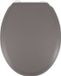 GELCO Duplo Toilet Seat Carbone, Bamboo Powder, Stainless Steel Hinges, Grey, Bathroom Accessory