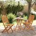 Maison Exclusive - Ensemble de bistro 3 pièces, pliable, acacia massif