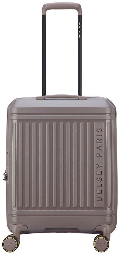 Delsey Lutece SE Handbagage Spinner 55 cm - Uitbreidbaar 34/39 liter - 55x40x20/23 cm - bruin