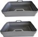 Wan GmbH Set van 2 rechthoekige vormen voor heteluchtfriteuse - compatibel met Cecofry Dual 9000 - accessoires voor heteluchtfriteuse magnetron oven - siliconen
