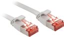 LINDY 47551 Câble réseau RJ45, câble de brassage CAT 6 U/FTP 1,00 m Gris
