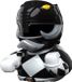 TUBBZ Numskull TUBBZ Badeend Mighty Morphin Power Rangers Black Ranger 9cm