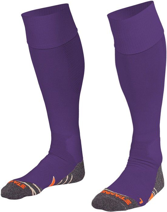 Stanno Uni II Voetbal Sokken Sportsokken - Maat 40-44 - Unisex - paars/grijs/oranje Maat 41-44