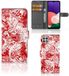 B2Ctelecom Telefoonhoesje met Naam Samsung Galaxy A22 5G Angel Skull Rood