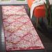 Safavieh Bright & Modern MTG182 tapijtloper, 69 x 244 cm, geweven, indoor/outdoor, roze/meerkleurig