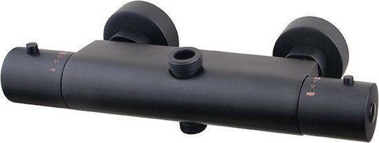 Wiesbaden Caral Losse Thermostaatkraan tbv Douche-Opbouwset Mat Zwart 29.6109