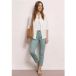 Street One 3818139 Slim 7/8 broek in satijnen look dames