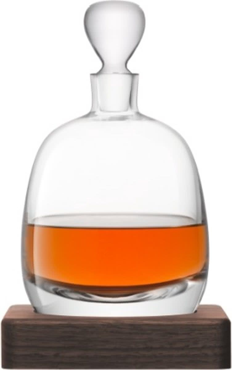 L.S.A. Whisky Islay Drinken Decanteerkaraf 1 l met Houten Voet