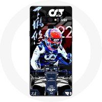 Maniacase Hoesje voor Samsung Galaxy Note 9 Formule 1 Yuki Tsunoda Japanse F1 autocoureur