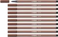STABILO Pen 68 - Premium Viltstift - Siena - Doos 10 stuks