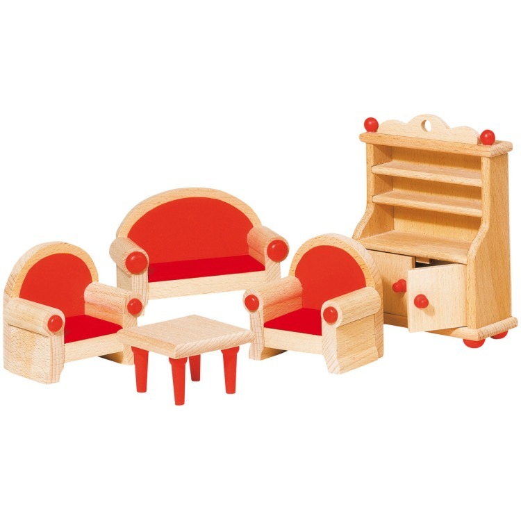 Goki poppenhuis meubeltjes woonkamer 1
