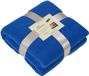 James & Nicholson 15x Fleece dekens/plaids kobaltblauw 130 x 170 cm